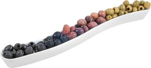 Restaurantware 14 Ounce Curved Olive Tray