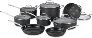 Cuisinart 14-Piece NonStick Cookware Set, Gray, 66-14N