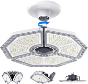 KERNOWO 140W LED Deformable Garage Ceiling Light