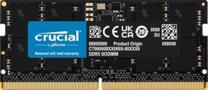 Crucial 16GB DDR5 4800MHz CL40 Laptop Memory CT16G48C40S5