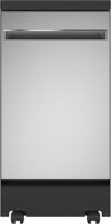 GE 18″ Energy Star Portable Dishwasher, Stainless Steel