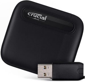 Crucial 1TB Portable SSD With USB-A Adapter - CT1000X6SSD9