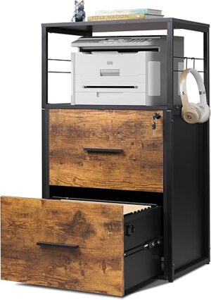 DEVAISE 2 Drawer Lateral File Cabinet With Lock