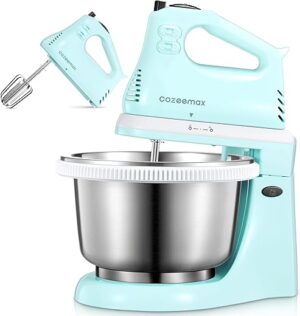 Cozeemax 2 In 1 Electric Hand Mixer Aqua