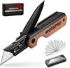 WORKPRO 2-in-1 Folding Utility Knife With Blades