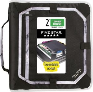 Five Star 2 Inch 3-Ring Binder, 580 Sheet Capacity (29052IT8)