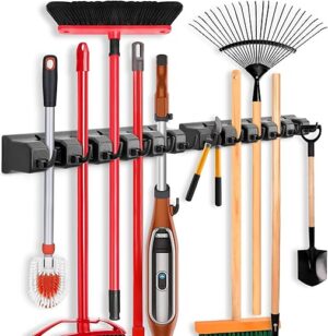 IMILLET 2 Pack Wall Mounted Mop Holder