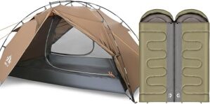 Night Cat 2 Person Lightweight Camping Tent Waterproof 7×4.4ft