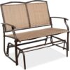 Best Choice Products 2-Person Outdoor Patio Swing Glider Loveseat