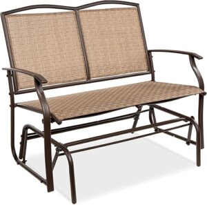 Best Choice Products 2-Person Outdoor Patio Swing Glider Loveseat