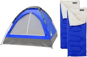 Wakeman 2-Person Tent With Sleeping Bags