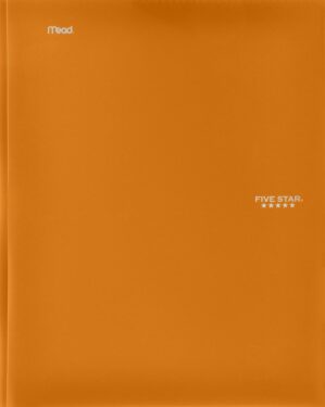 Five Star 2-Pocket Stay-Put Plastic Folder, 11” x 8-1/2”