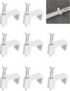 Jadaol 200Pcs 8mm Cable Clips With Nails