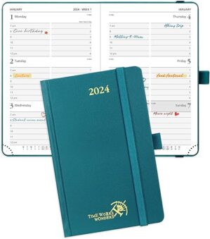 POPRUN 2024 Planner Pocket Size - Pacific Green