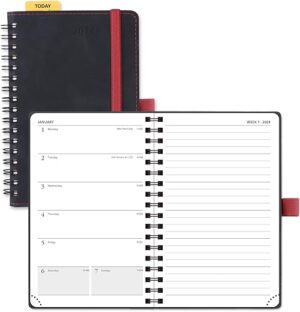 POPRUN 2024 Planner Weekly Notebook Pocket Size