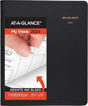 AT-A-GLANCE 2024 Weekly Appointment Book Planner, Large (709500524)