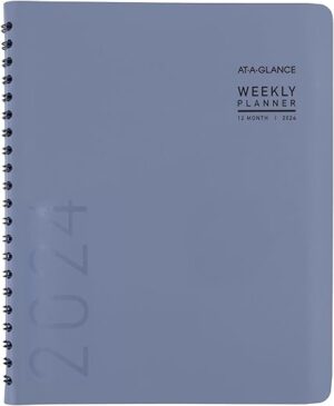 AT-A-GLANCE 2024 Weekly & Monthly Planner, Slate Blue (70940X2024)