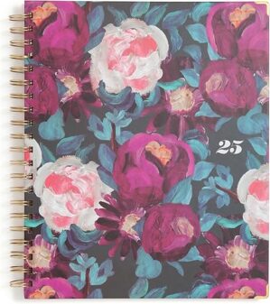 Blue Sky 2025 Painted Peonies Weekly Monthly Planner