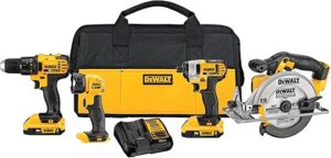 DEWALT 20V Max Combo Kit, Compact 4-Tool (DCK421D2)