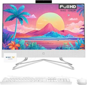 HP 21.5 Inch All-in-One Desktop PC, 32GB RAM, 1TB SSD