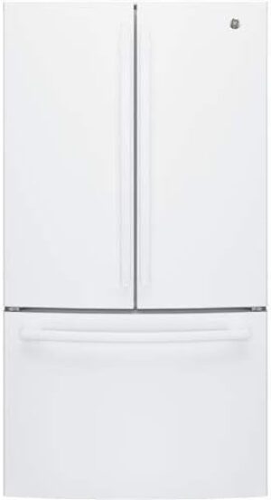 GE 27 Cu.Ft. White French Door Refrigerator GNE27JGMWW