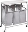Amazon Basics 3-Bag Laundry Sorter With Ironing Board