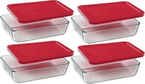 Pyrex 3-Cup Rectangle Food Storage Containers