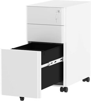 YITAHOME 3-Drawer Slim File Cabinet With Lock