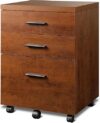 DEVAISE 3 Drawer Wood Filing Cabinet, Walnut