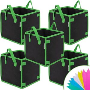 VIVOSUN 3 Gallon Square Grow Bags With Handles