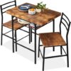 Best Choice Products 3-Piece Modern Dining Set w/Storage