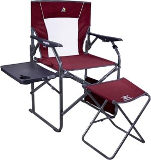 GCI Outdoor 3-Position Director’s Chair With Ottoman