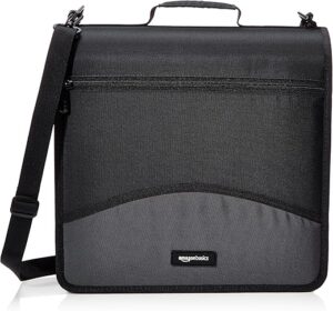 Amazon Basics 3-Ring Binder With Zipper, 3 Inch