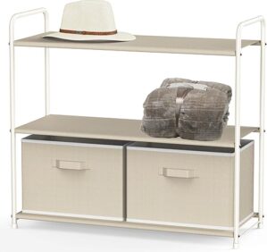 Simple Houseware 3-Tier Closet Storage with Drawers