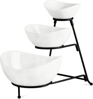 YHOSSEUN 3 Tier Serving Stand With Bowls