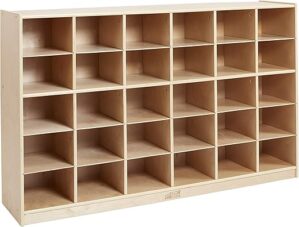 ECR4Kids 30 Cubby Mobile Tray Storage Cabinet