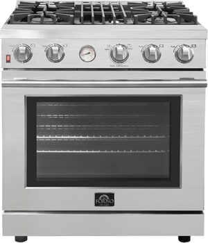 Forno 30" Freestanding Gas Range, 4 Burners