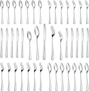 MUTNITT 30 Pcs Silverware Set Service For 6