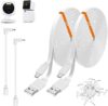 weishan 30ft Power Extension Cable, 2 Pack
