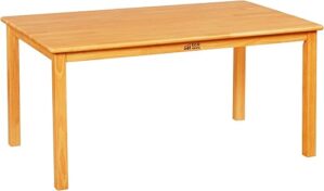 ECR4Kids 30in x 48in Rectangular Hardwood Table