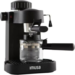 Imusa 4 Cup Espresso/Cappuccino Maker, Black