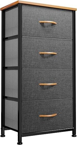 DWVO 4 Drawer Fabric Storage Tower Dresser
