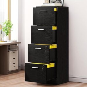 YITAHOME 4 Drawer Office File Cabinet With Lock