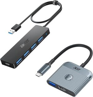 acer 4 In 1 USB Hub Bundle Adapter