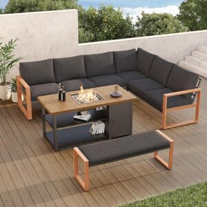 Grand patio 4-Piece Outdoor Furniture Set With Fire Pit