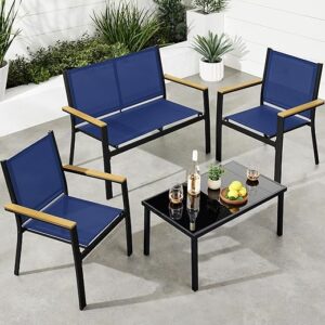 Best Choice Products 4-Piece Outdoor Patio Conversation Set