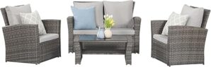 Wisteria Lane 4 Piece Outdoor Patio Furniture Set