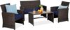 Best Choice Products 4-Piece Wicker Patio Furniture Set