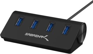 SABRENT 4-Port USB 3.0 Hub - Black (HB-MC3B)