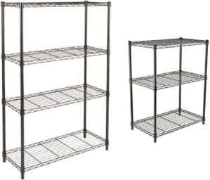 Amazon Basics 4-Shelf & 3-Shelf Adjustable Storage Units